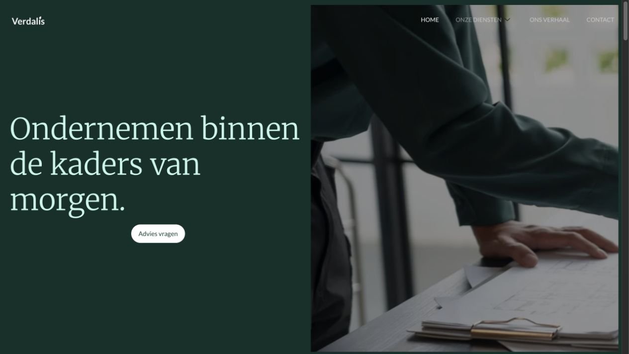 Verdalis websiteontwerp